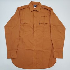 Vtg 80s NOS Levi's Long Sleeve Rust Men's Safari Long Sleeve Shirt