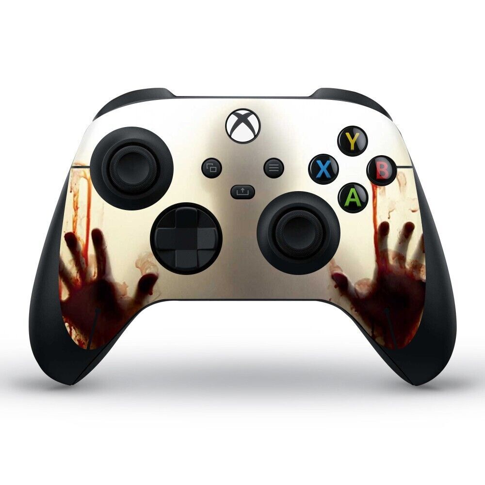 Xbox series X S Controller Skin Sticker Decal Vinyl Horror Blood Hands-image