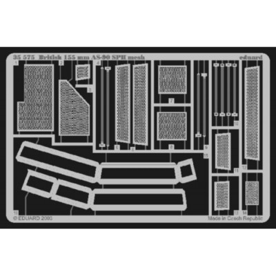 MW22 EDUARD 35575 BRITISH 155MM AS-90 SPH MESH 1/35 PE SET for TRUMPETER