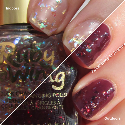 Solar Club Ruby Wing Nagellack – Farbwechselnd Bei Sonnenlicht, Profi-Mermaid Look, 15 Ml