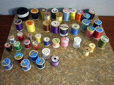 Lot Older VTG Belding Corticelli Coats Talon Lily Thread 43 Wood plastic Spool