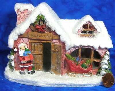 Celebrate It Tiny Treasures ''Santa's Workshop'' Snow Covered 519833 