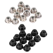 12PCS NonSlip Tire 4mm Lock Nut for Axial  TRX4 TRX6 SCX10 1/10 RC Model
