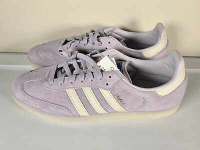 adidas Originals Samba OG Silver Dawn Men Casual LifeStyle IG6176 Size 12 Purple