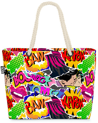 Pop Art Comic Boom Beach Bag comic warhol the boys pop art cartoons jugenliche