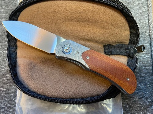 Trevor Burger Custom EXK Plus Satin Finish Drop Point Custom Knife 🔥BNIB