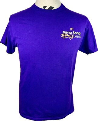 #ad McDonald’s x Lil Yachty Menu Song Remix Shirt sz Mens M Staff Employee Promo $24.99