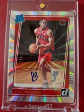 2021-22 Donruss Rated Rookie Holo Laser Scottie Barnes Auto /99