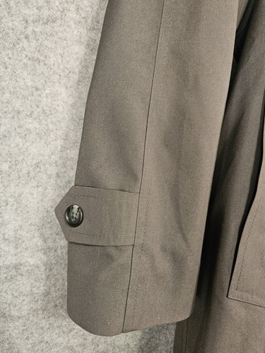 HART SCHAFFNER MARX Vintage Trench Coat Mens 44S Gray Removable Wool Liner Belt - Picture 8 of 15