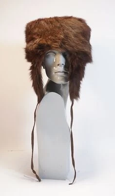 True Vintage Hiver Chapeau pour Femmes Fellhut Avec Marron Taille Env. 56 CM - Photo 1/4