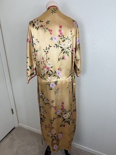 Vintage Women's Floral Nightgown & Robe Set w Adjustable Straps Size S NG59 5 - Picture 9 of 13