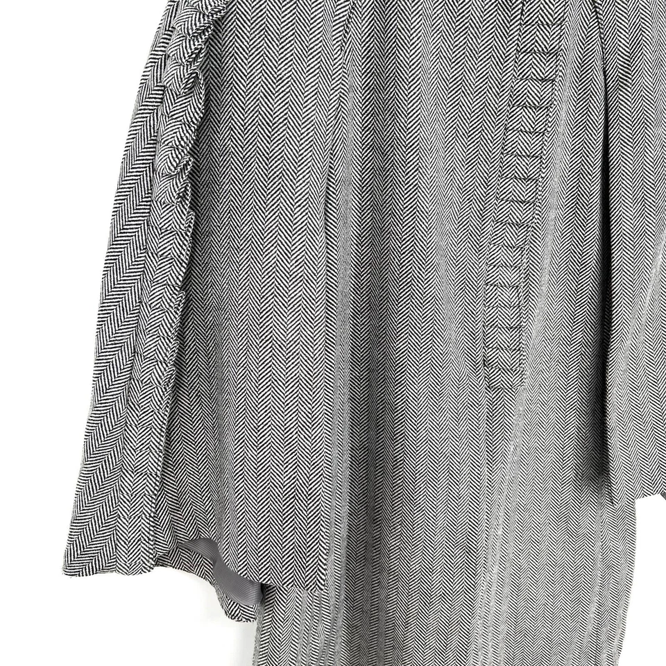 Chaqueta Abrigo Banana Republic X Olivia Palermo TALLA XS Espiga Volantes Capa Foto 3 de 4