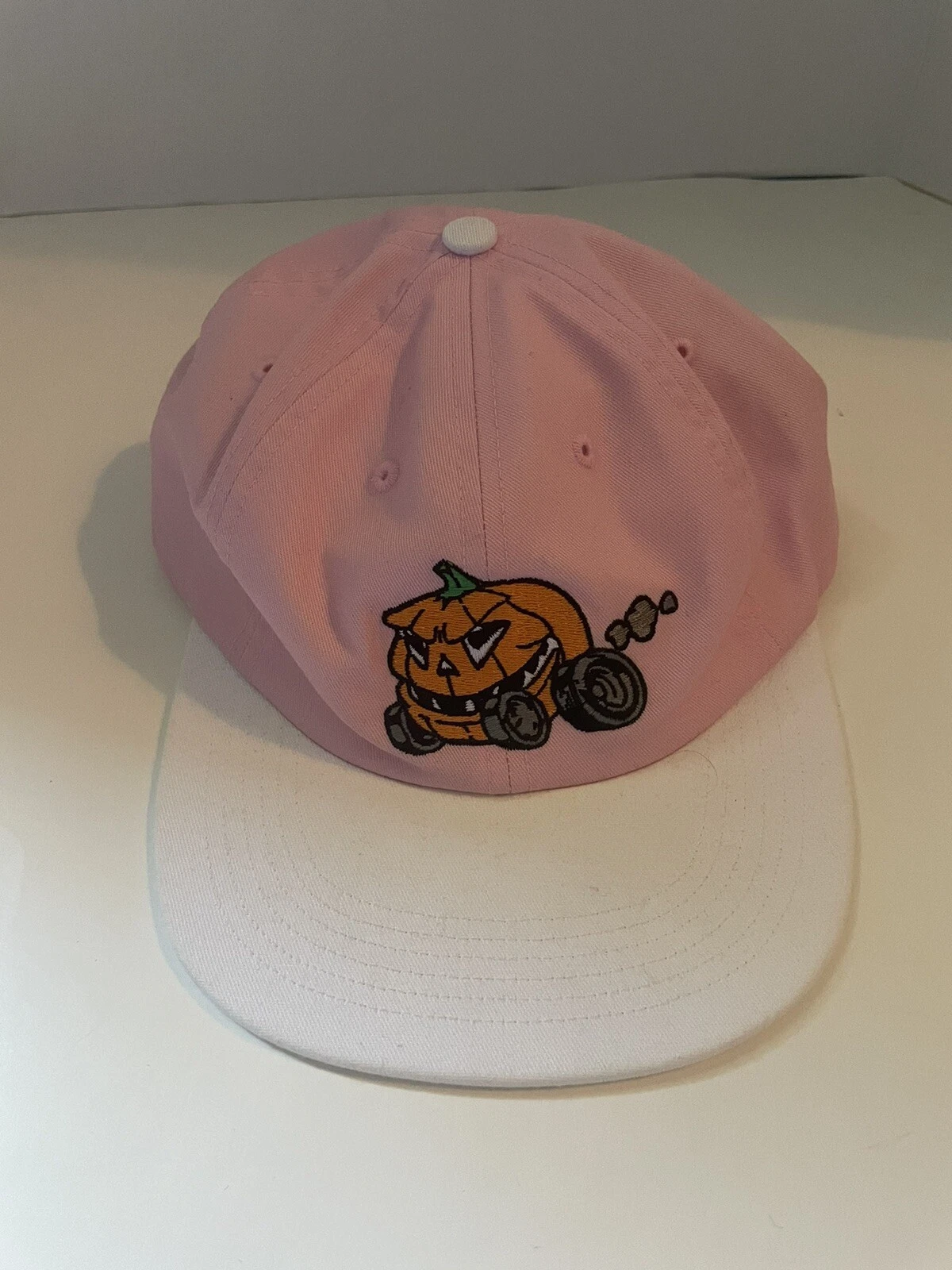 Supreme Pumpkin 6 panneaux Snapback rose et blanc
