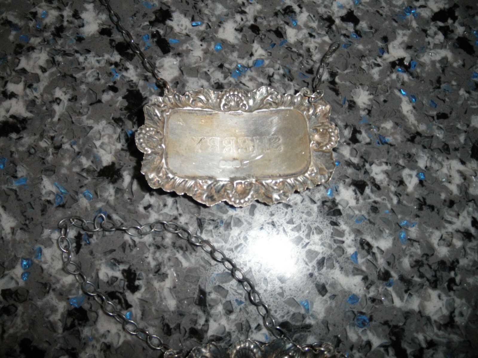 Vintage solid silver decanter label "Whisky" hallmarked London 1971 eBay