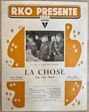THE THING FROM ANOTHER WORLD (1951) CHRISTIAN NYBY - RARE Belgian PRESSBOOK