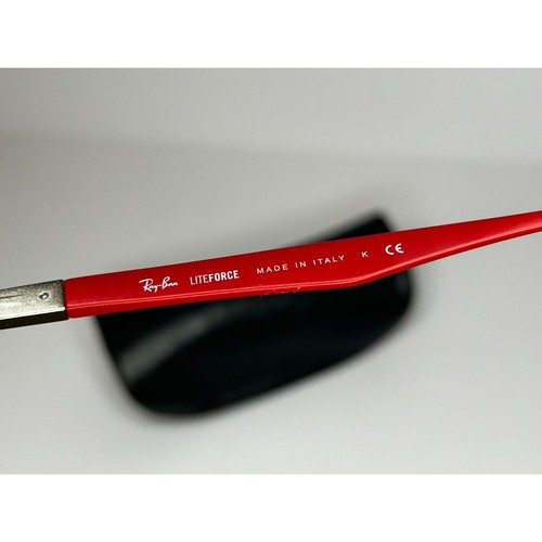 NWOT Ray-Ban Tech Wrap Sunglasses LiteForce Matte Red Brown Gradient NO CASE - Picture 4 of 7