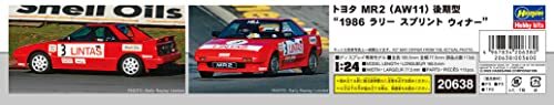 Hasegawa 1/24 Toyota MR2 AW11 Late Ver. Modellbausatz Rallye Sprint Sieger 1986 20638 - Bild 3 von 4