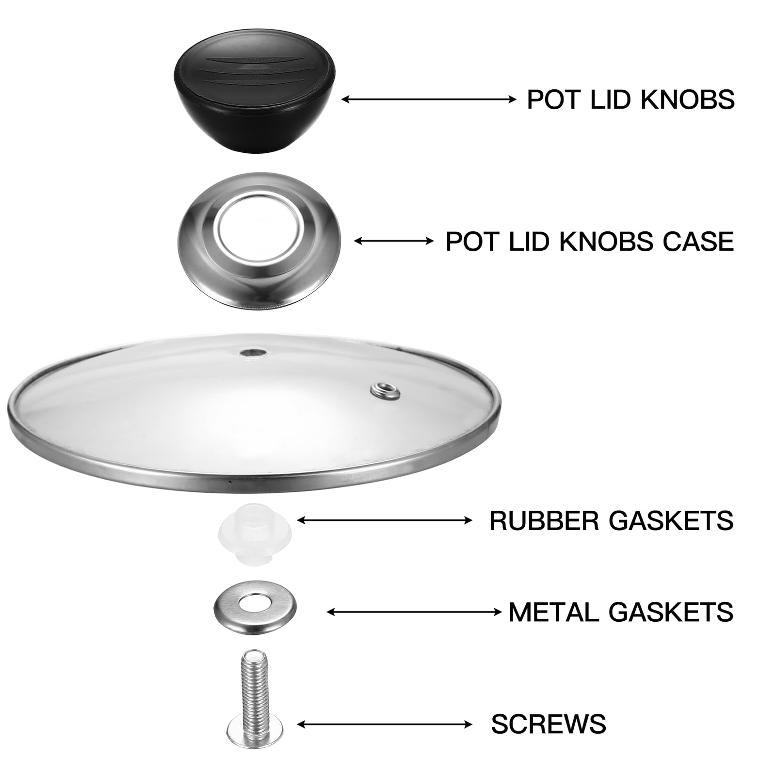 10Pcs Pot Lid Knobs Heat Resistant Crock Top Lid Knobs Handles Replacement