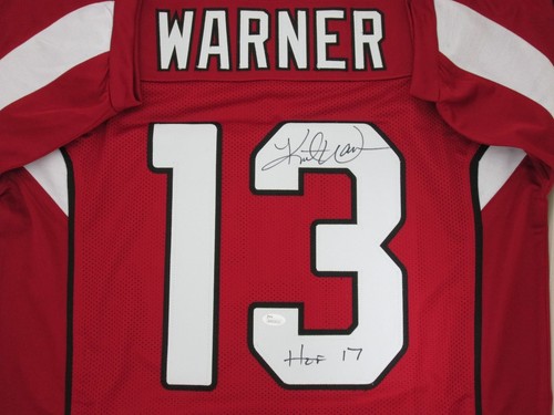 Cardinals KURT WARNER Signed Custom Jersey AUTO w/ HOF 2017 - JSA COA - 第 2/2 張圖片