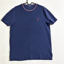 Polo Ralph Lauren Men's Custom Slim Fit Navy Short Sleeve Mesh Size - Medium