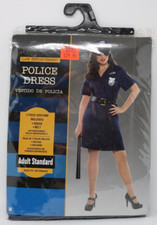 Law Enforcement Cop Police Officer Dress Up Halloween Women's Adult Costume New