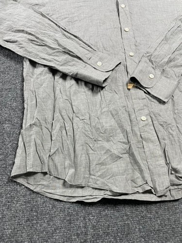 Polo Ralph Lauren Heather Poplin Men's Gray Oxford Button Up Dress Shirt Size L - Picture 4 of 16