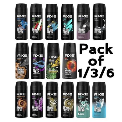 AXE Body Spray for Men, 48H Non Stop Fresh Deodorant, Bulk Variety Pack , 150ml