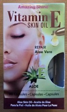  VITAMIN E SKIN OIL REPAIR ALOE VERA  AMAZING SHINE 90 CAPSULES