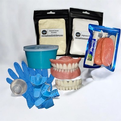 DIY Denture Kit Create Full Or Partial at Home Alginate Impression Custom Fit