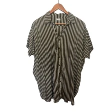 Acacia Swimwear Mombasa Hinahina Top Green White Stripe 2024 Size Small