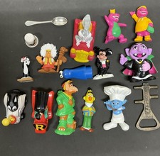Junk Drawer Lot of Vintage PVC Figures Toys Random mixed Mickey ALF smurf looney