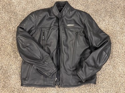 Harley Davidson FXRG  XL  Black Leather Jacket 98518-05VM Chest  46-49  Great