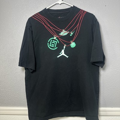 Nike Air Jordan x Clot Black Jade Graphic T-Shirt Black Men s Size M DJ9740-010
