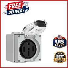 50 Amp Outdoor Receptacle Panel for RVs, Generators, and Electric Vehicles