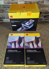 Lot Kodak Photo Printer Dock PD480 PHC-40 Cartridge Paper iPhone