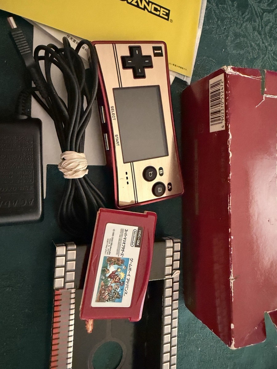 NINTENDO GameBoy Micro Famicom Ver. Game Boy Console CIB JP | eBay