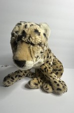FAO Schwarz Realistic Cheetah Leopard cat Plush Stuffed Animal Toys R Us