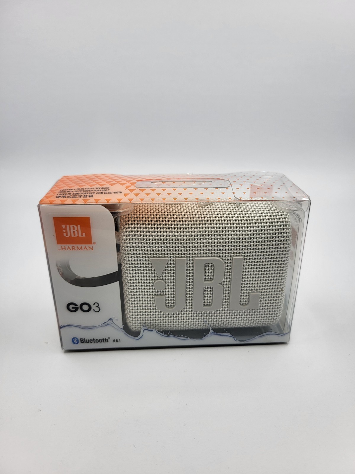 JBL Go 3 Bluetooth-Lautsprecher Bluetooth - Weiß (JBLGO3WHT) 1 s l1600