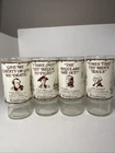 4 Vintage Heritage Collector Series Coca-Cola Glasses Founding Quotes Patriotic