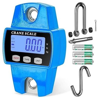 Digital Hanging Scale 300 KG / 660 LBS Industrial Crane Scale SF shoply BLUE