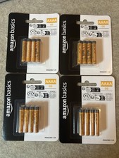 32 AAAA Batteries 4 Sets x 8 Pack Amazon Basics Alkaline Batteries New, Unopened