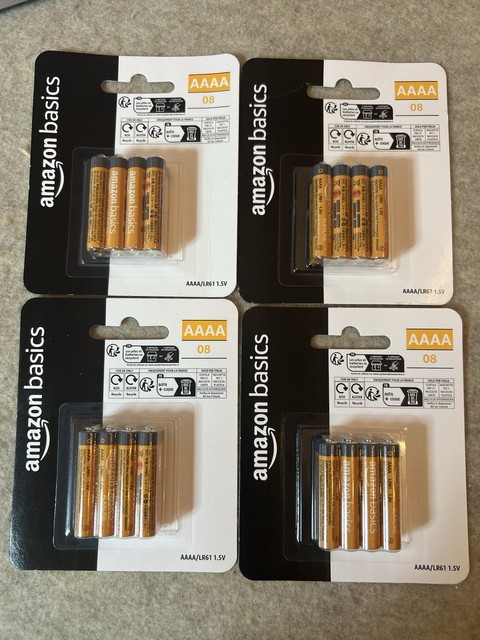 Amazon Basics AAAA Alkaline Batteries 4-Pack