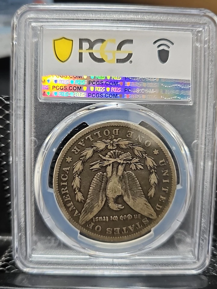 1890-CC Morgan Silver Dollar VG10 PCGS - Image 2 of 3