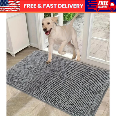 #ad Dog Door Mat for Muddy Paws 30X50 Absorbs Moisture and Dirt Absorbent Non Slip $10.50