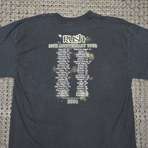 Vintage Y2K Rush Dragon 30th Anniversary Tour 2004 Band T-Shirt Men's Large - Picture 6 of 11