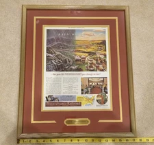 Ventage 1941 Pennsylvania railroad Advertisement rain or shine all weather fleet