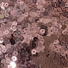 5mm Sequins Medium Pink Metallic Shiny Made in USA