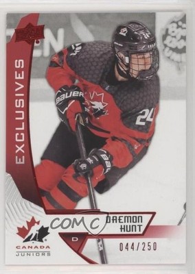 2019 Upper Deck Team Canada Juniors Exclusives 44/250 Daemon Hunt #82 1tr