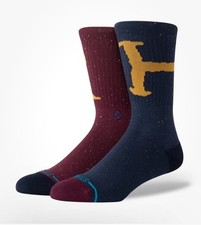 Brand New Men  s Stance Harry Potter Ron  Harry Crew Socks Size Large M 9-13 US