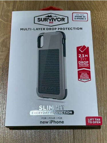 Genuine Griffin Reveal Wallet Slim Case Cover For iPhone XS & X - Black/Clear - Picture 6 of 6